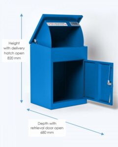 Blauer Smart Parcel Box Briefkasten für Pakete 159,99 €