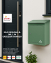 SMART PARCEL BOX™ Paketbriefkasten grün, Wandbriefkasten mit Paketfach