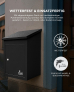 SMART PARCEL BOX™ Paketbriefkasten schwarz, Wandbriefkasten mit Paketfach