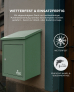SMART PARCEL BOX™ Paketbriefkasten grün, Wandbriefkasten mit Paketfach