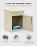 SMART PARCEL BOX™ Paketbriefkasten creme, Wandbriefkasten mit Paketfach