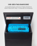 SMART PARCEL BOX™ Paketbriefkasten schwarz, Wandbriefkasten mit Paketfach
