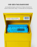 SMART PARCEL BOX™ Paketbriefkasten gelb, Wandbriefkasten mit Paketfach