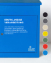 SMART PARCEL BOX™ Paketbriefkasten blau, Wandbriefkasten mit Paketfach