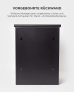 SMART PARCEL BOX™ Paketbriefkasten schwarz, Wandbriefkasten mit Paketfach