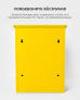 SMART PARCEL BOX™ Paketbriefkasten gelb, Wandbriefkasten mit Paketfach