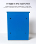 SMART PARCEL BOX™ Paketbriefkasten blau, Wandbriefkasten mit Paketfach