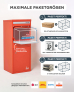 SMART PARCEL BOX™ L rot, große Brief- & Paketbox für alle Paketdienste