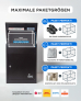 SMART PARCEL BOX™ Paketbriefkasten schwarz, Wandbriefkasten mit Paketfach