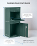 SMART PARCEL BOX™ L grün, große Brief- & Paketbox für alle Paketdienste