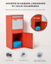 SMART PARCEL BOX™ L rot, große Brief- & Paketbox für alle Paketdienste