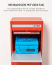 SMART PARCEL BOX™ L rot, große Brief- & Paketbox für alle Paketdienste