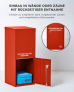 SMART PARCEL BOX™ L rot, große Brief- & Paketbox für alle Paketdienste