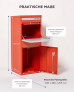 SMART PARCEL BOX™ L rot, große Brief- & Paketbox für alle Paketdienste