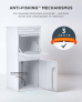 SMART PARCEL BOX™ Großer Paketbriefkasten, Entnahme hinten und vorne, weiß