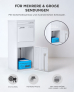 SMART PARCEL BOX™ Großer Paketbriefkasten, Entnahme hinten und vorne, weiß