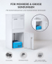 SMART PARCEL BOX™ Großer Paketbriefkasten, Entnahme hinten und vorne, weiß