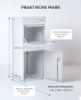 SMART PARCEL BOX™ Großer Paketbriefkasten, Entnahme hinten und vorne, weiß