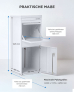 SMART PARCEL BOX™ Großer Paketbriefkasten, Entnahme hinten und vorne, weiß