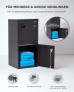 SMART PARCEL BOX™ XL schwarz, großer Standbriefkasten mit Paketbox