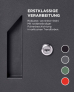 SMART PARCEL BOX™ XL schwarz, großer Standbriefkasten mit Paketbox