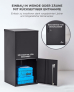 SMART PARCEL BOX™ XL schwarz, großer Standbriefkasten mit Paketbox