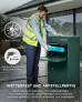 SMART PARCEL BOX™ XL grün, großer Standbriefkasten mit Paketfach