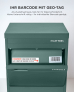 SMART PARCEL BOX™ XL grün, großer Standbriefkasten mit Paketfach