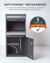 SMART PARCEL BOX™ XL grau, großer Standbriefkasten mit Paketfach