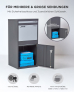 SMART PARCEL BOX™ XL grau, großer Standbriefkasten mit Paketfach