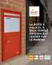 SMART PARCEL BOX™ XL rot, großer freistehender Briefkasten mit Paketbox