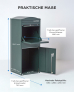 SMART PARCEL BOX™ XXL grün mit Bogendach, Standbriefkasten mit Paketbox