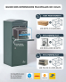 SMART PARCEL BOX™ XXL grün mit Bogendach, Standbriefkasten mit Paketbox