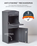 SMART PARCEL BOX™ XXL anthrazit mit Bogendach, Standbriefkasten mit Paketbox