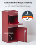 SMART PARCEL BOX™ XXL bordeaux mit Bogendach, Briefkasten mit Paketbox