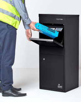 SMART PARCEL BOX™ L schwarz, große Paketbox für alle Paketdienste