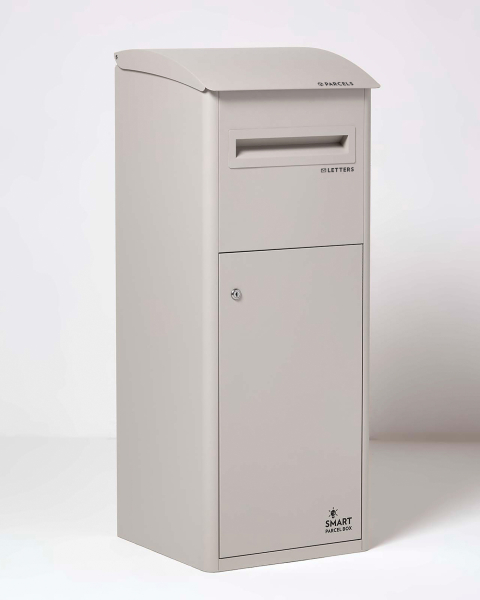SMART PARCEL BOX™ XXL – Paketbriefkasten creme mit Schrägdach
