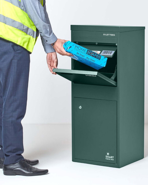 SMART PARCEL BOX™ L grün, große Brief- & Paketbox für alle Paketdienste